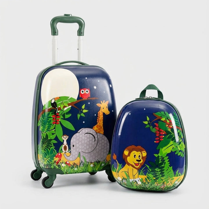 Eenhoorn kinderrugzak & trolley set van TinyTrek. Perfect voor school, reizen of als cadeau voor meisjes.