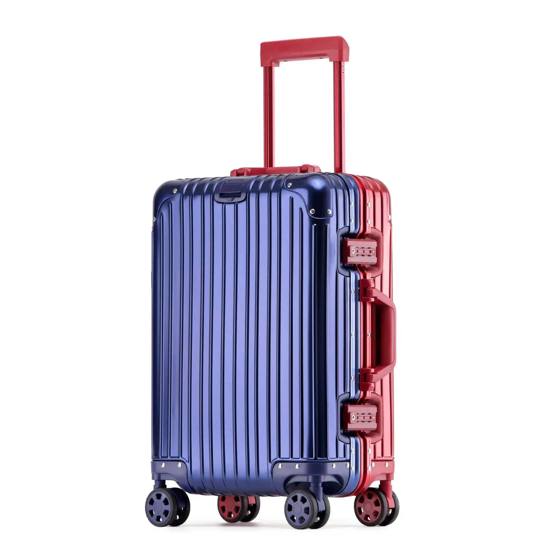 Duurzame Tirana aluminium-magnesium hardshell koffer met TSA slot voor veilige reizen.