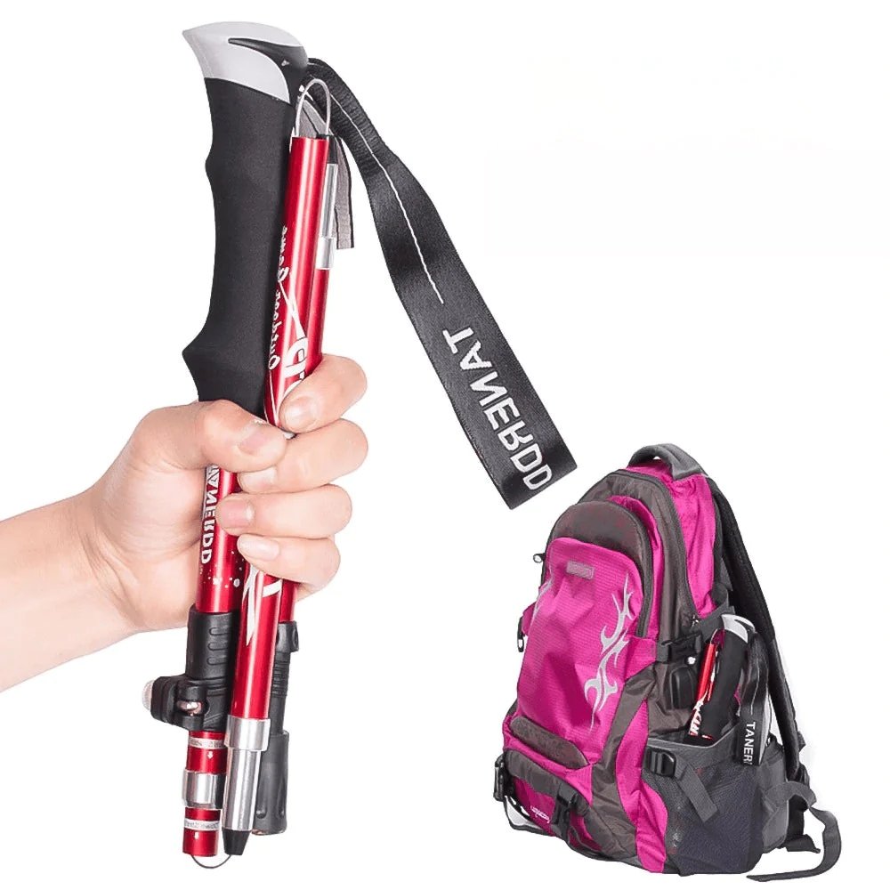 Ergonomische TrailMaster verstelbare wandelstokken voor optimaal comfort tijdens wandelen en trekking.