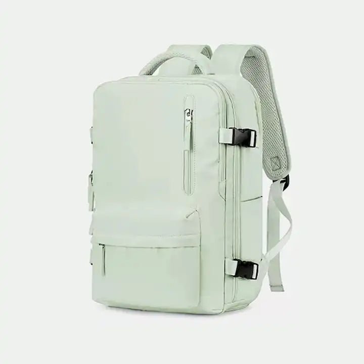 Overzicht alle vakken TrailSafe Pro backpack, geoptimaliseerd voor organiseren & veiligheid onderweg.