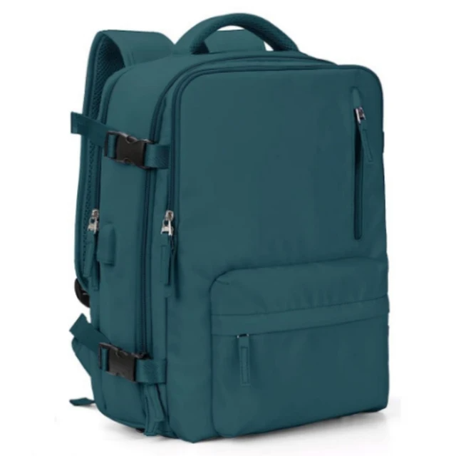 De TrailSafe Pro outdoor rugzak klaar voor een nieuw avontuur, symbool voor vrijheid & organisatie.