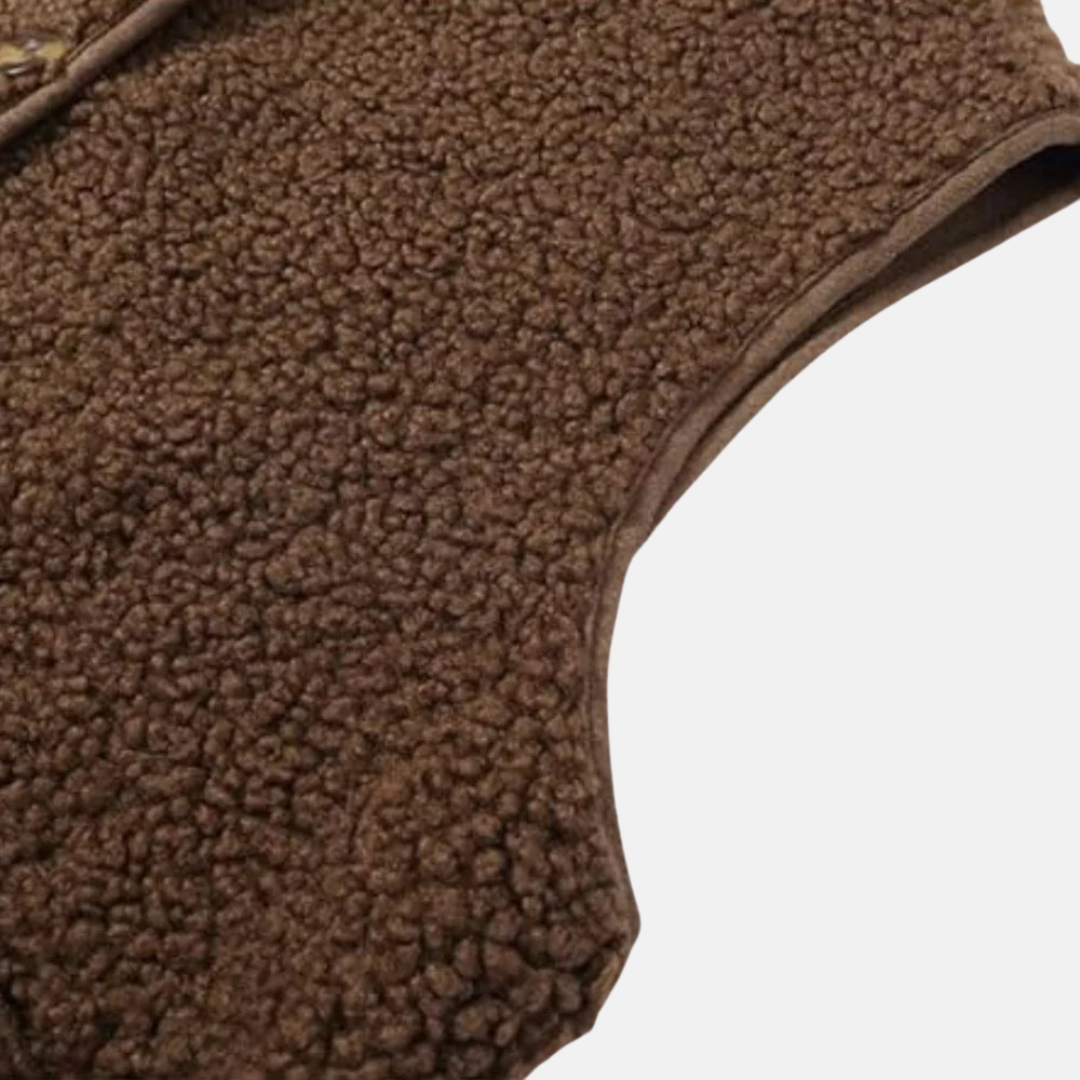 "Trendy Amara damesvest van wol met rits en zakken, warm en stijlvol, ideaal voor casual tot formele outfits"