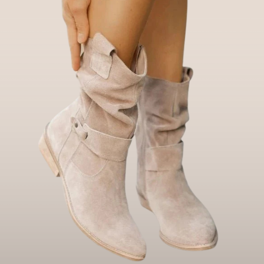 Comfortabele en modieuze dames enkellaarsjes met losse schacht, perfect voor een elegante casual look.