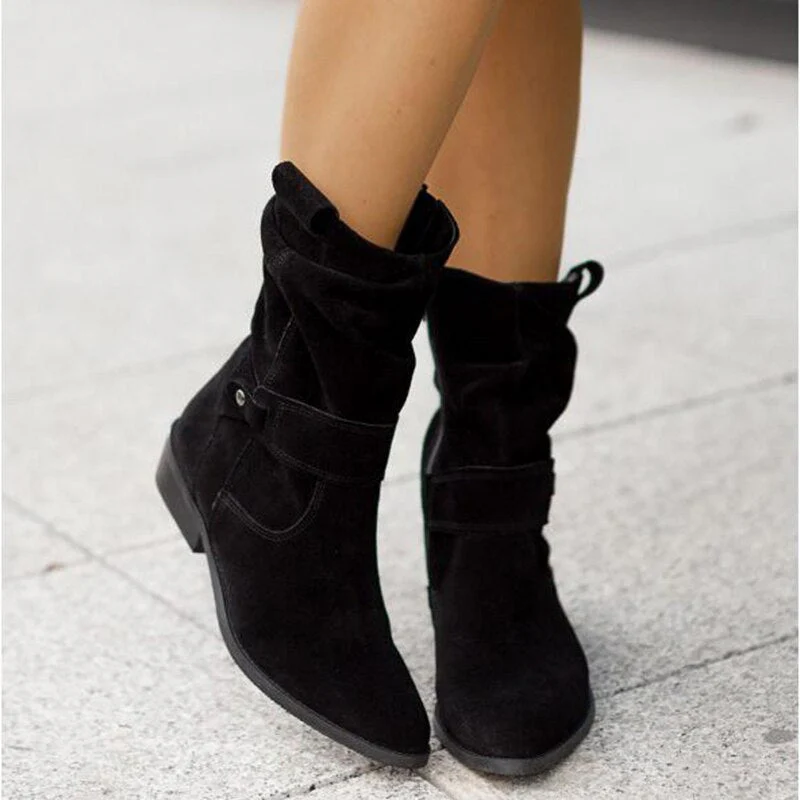 Elegante dames enkellaarsjes met losse schacht, comfortabel voor de herfst en lente. Trendy damesschoenen.