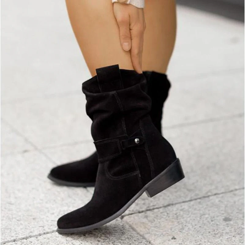 Trendy dames enkellaarsjes met een losse schacht voor een comfortabele en casual-chique uitstraling.