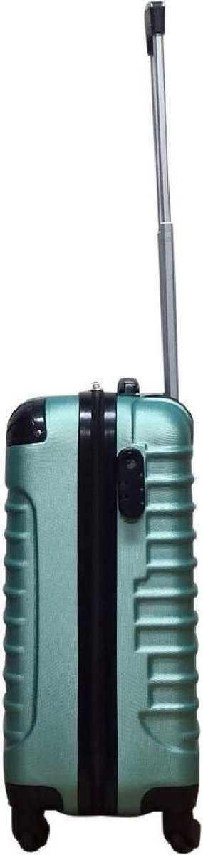 Duurzame groene hardcase reiskoffers Napoli set, veilige bagage voor avontuurlijke reizen.