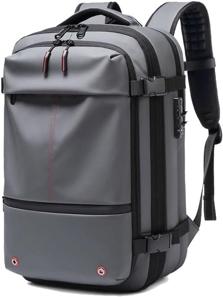 Compacte compressie rugzak, perfect voor citytrips. Met handig nat/droog vak en antidiefstalbeveiliging.