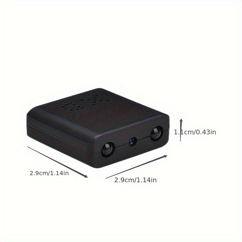 "Ultra-compacte Full HD mini camera met nachtzicht, draagbare veiligheidscamera, zwart, technologie en gadgets"