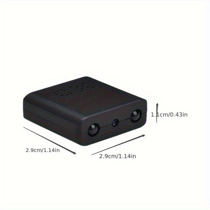 "Ultra-compacte Full HD mini camera met nachtzicht, draagbare veiligheidscamera, zwart, technologie en gadgets"