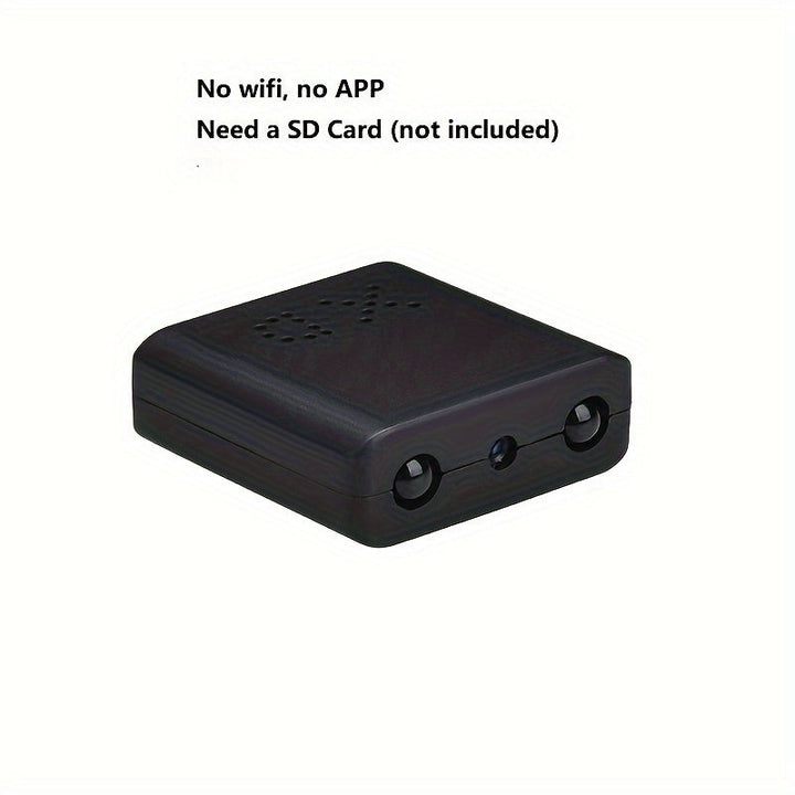 "Ultra-compacte Full HD mini camera met nachtzicht, draagbare veiligheidscamera, zwart, technologie en gadgets"