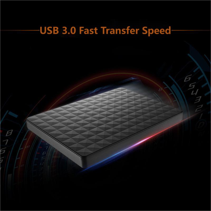 "Ultradunne draagbare 10TB harde schijf, lichtgewicht ontwerp, zwart, USB 3.0 connectiviteit, ideaal voor opslag."