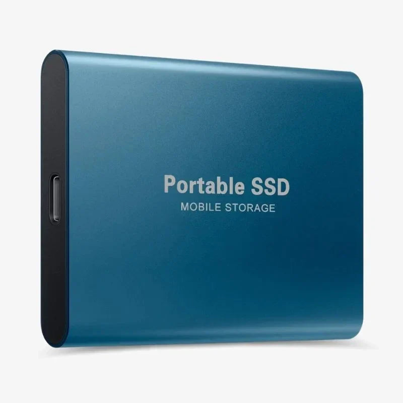 Diverse modellen ultra snelle externe SSD's, beschikbaar in 1TB, 2TB en 4TB opties.