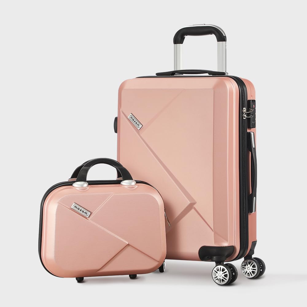 Een geopende hard-shell spinner koffer toont het georganiseerde en ruime interieur.