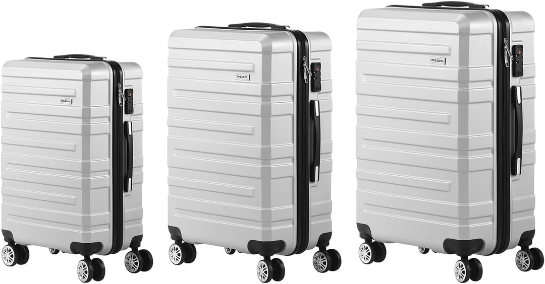Reis met gemoedsrust dankzij deze hard-shell spinner kofferset met geavanceerd TSA-slot.