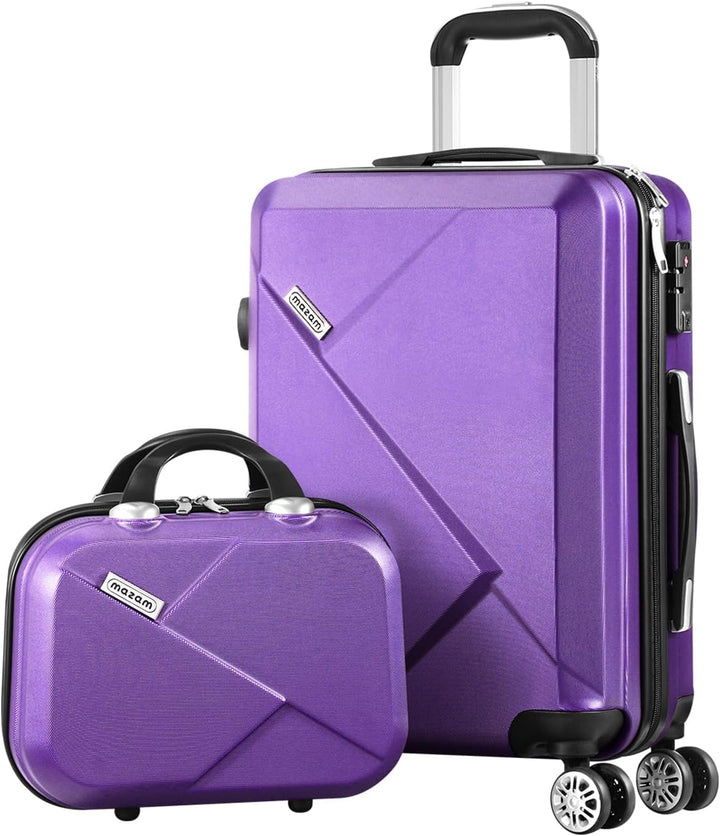 Reis duurzaam en veilig met deze unisex 3-delige hard-shell kofferset met TSA-slot.