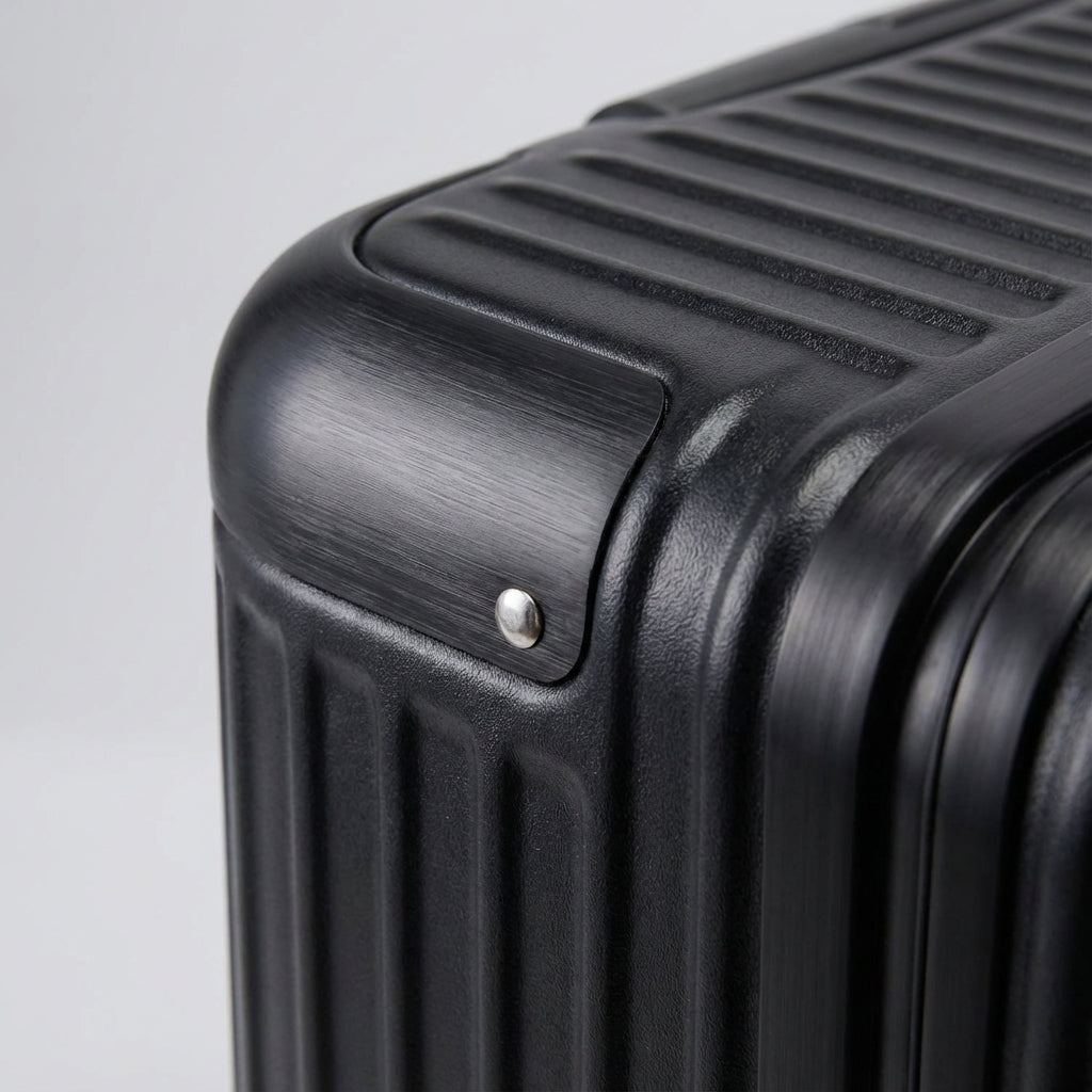 Compacte unisex handbagage koffer, hardcase ABS PC met aluminium frame, perfect voor weekendtrips.