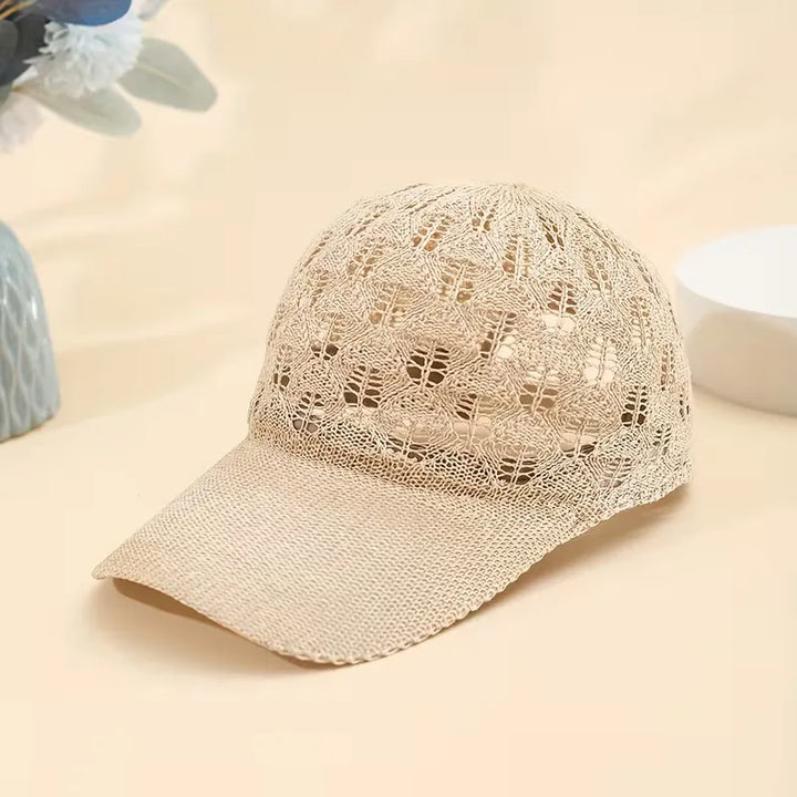 Unisex ademende mesh pet, verstelbaar. Ideaal voor zomerse casual en outdoor activiteiten.
