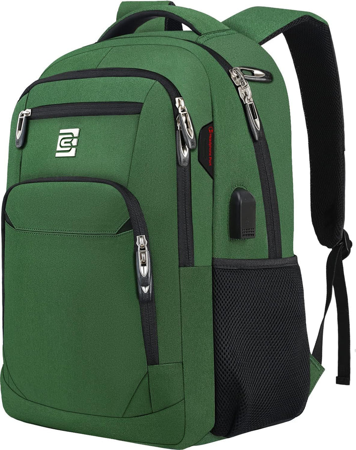 Comfortabele laptoprugzak, unisex, met diefstalbeveiliging en USB poort.