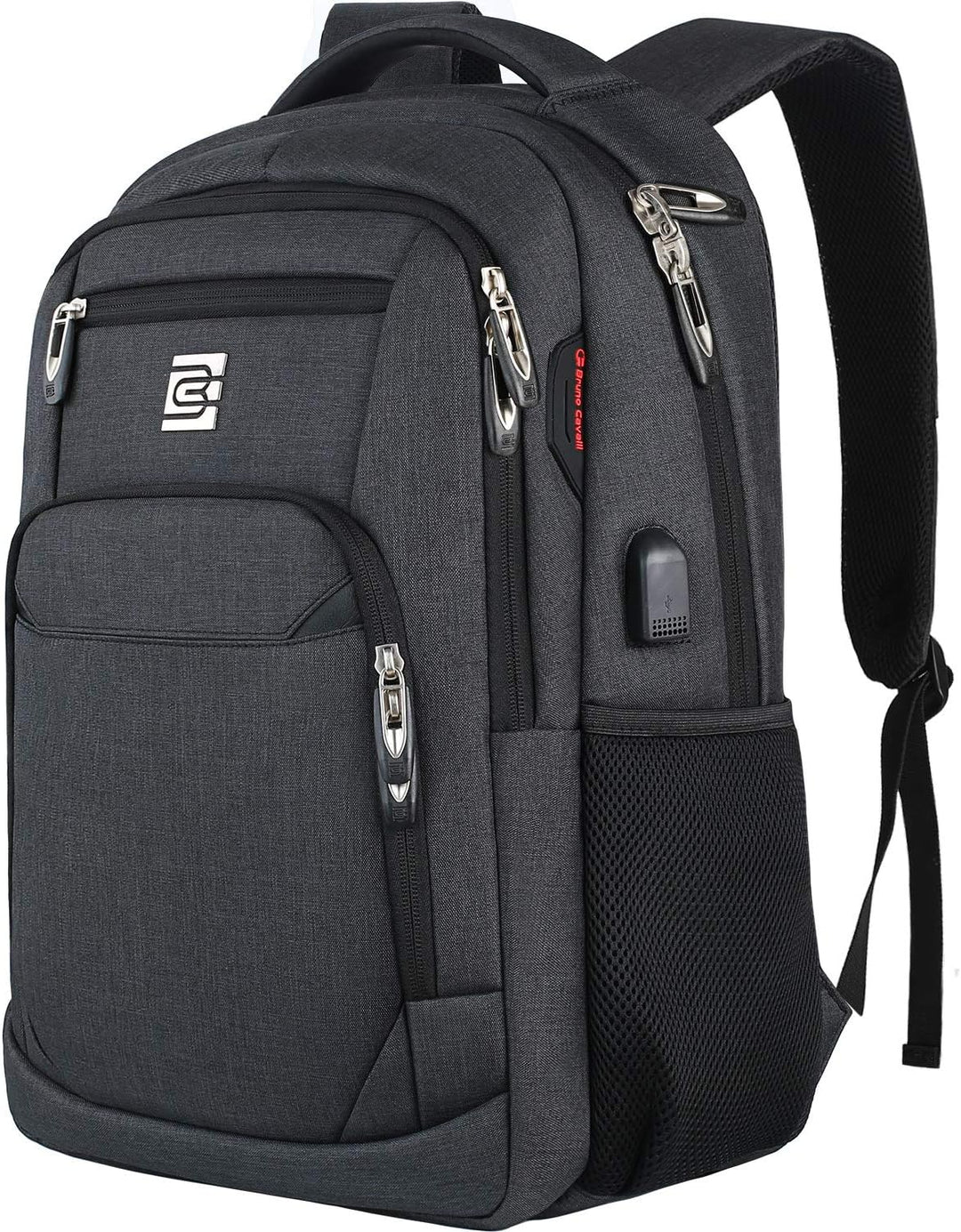 Slanke laptoprugzak voor studenten, met anti-diefstal en USB oplaadpoort.