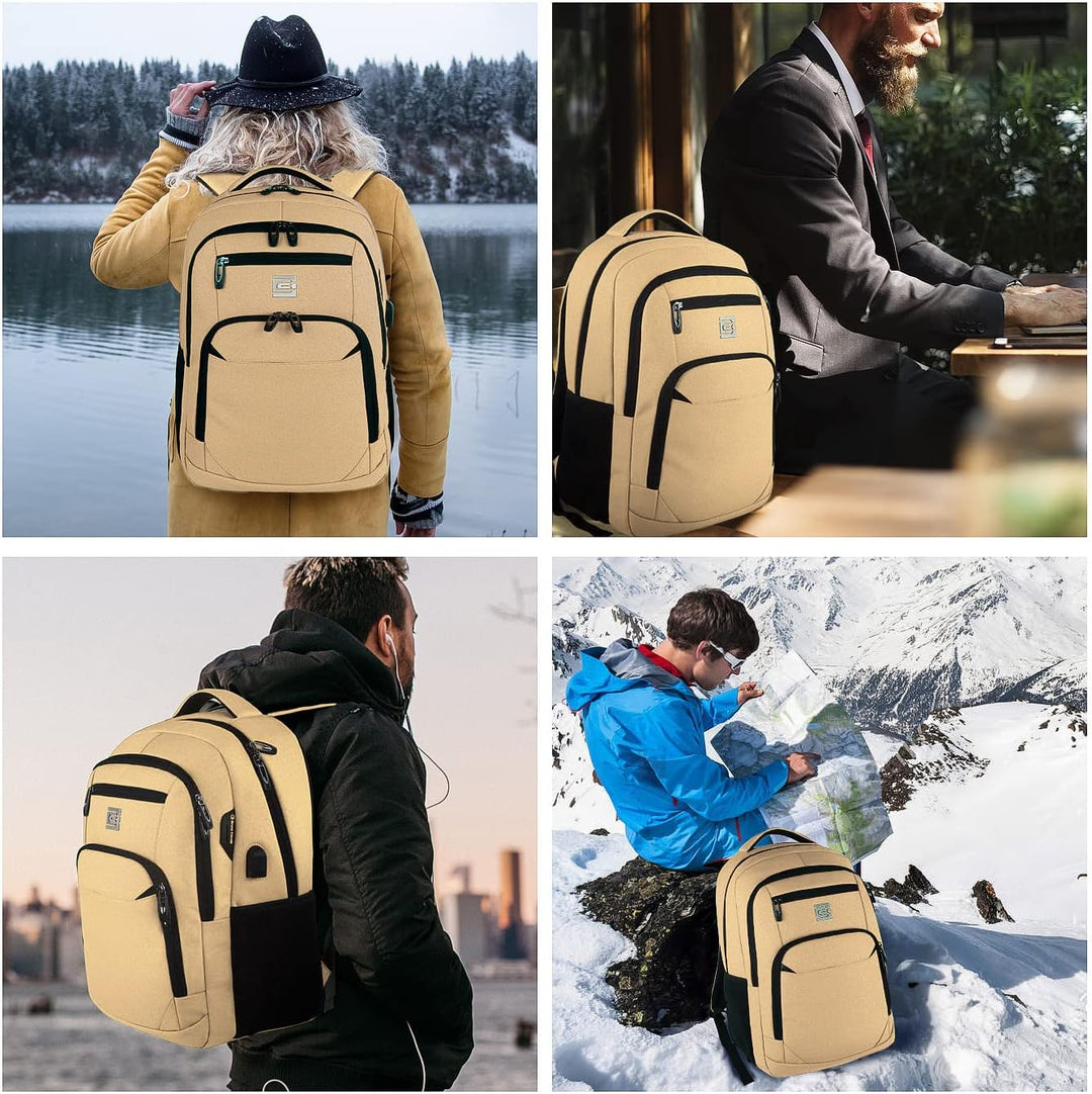 Robuuste schoolrugzak, unisex, met diefstalbeveiliging en USB aansluiting.