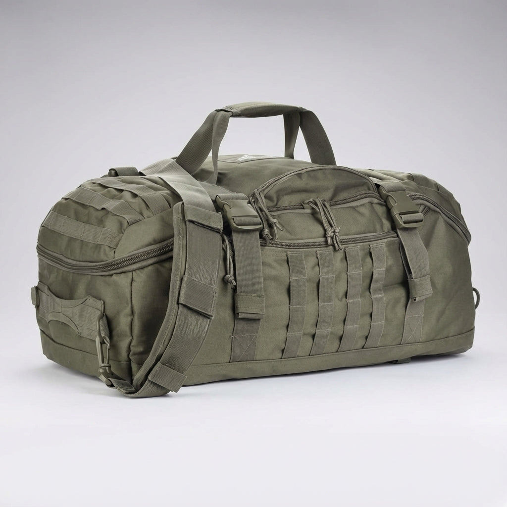 Fortivoy duffeltas, draagbaar als rugzak of schoudertas, waterbestendig en geschikt voor reisbagage en outdoor.