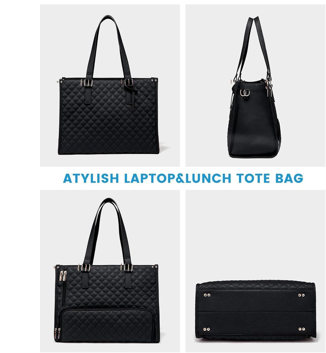 Stevige unisex laptoptas met geïsoleerde lunchruimte. Ideaal als werktas, reistas of picknicktas voor heren & dames.
