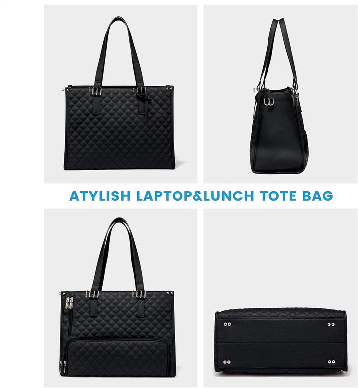Stevige unisex laptoptas met geïsoleerde lunchruimte. Ideaal als werktas, reistas of picknicktas voor heren & dames.