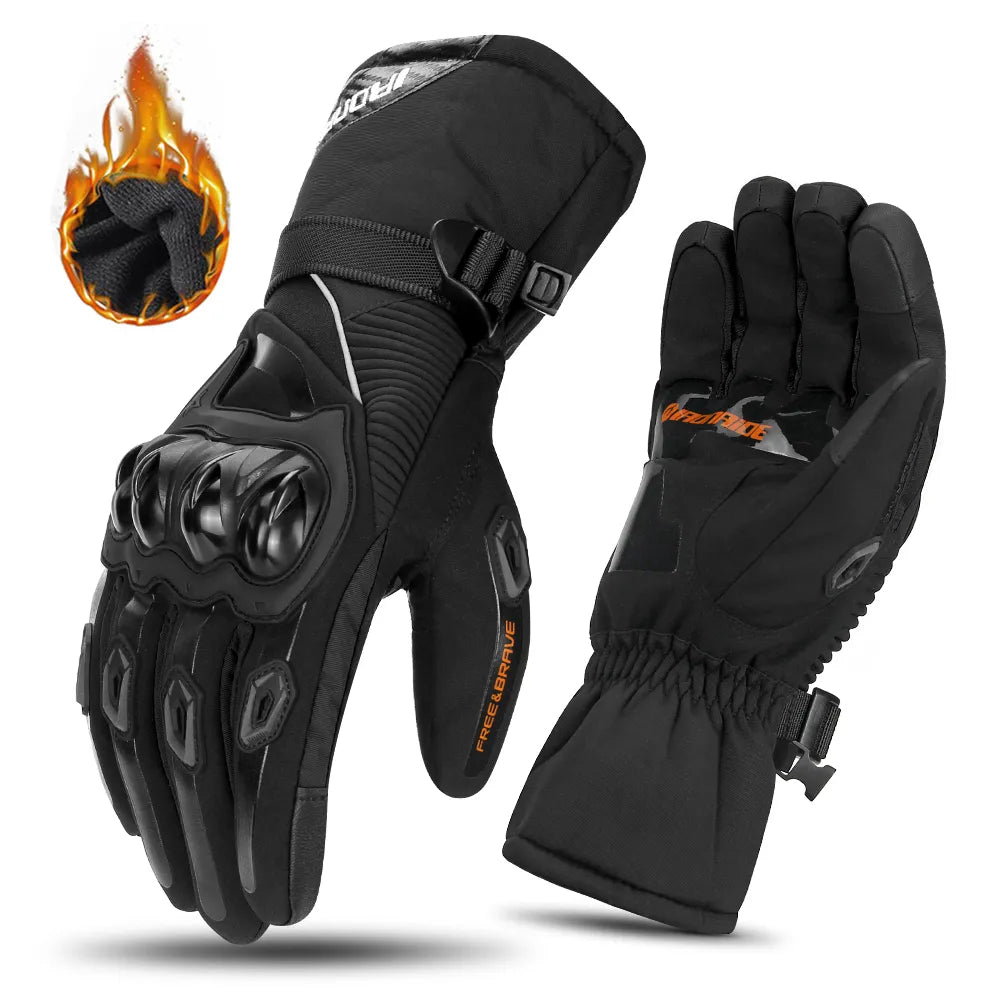 Unisex geïsoleerde motorhandschoenen voor winterritten, waterdicht en warmtebiedend voor optimale bescherming op de motor.