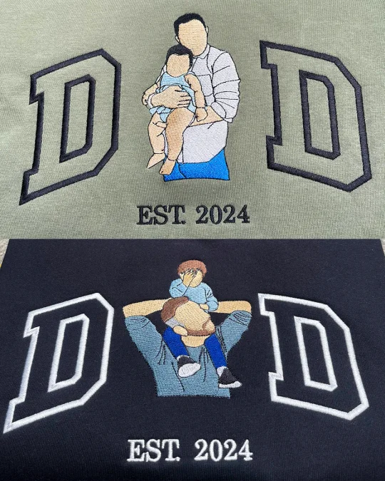 Vaderdag cadeau: Unisex hoodie met eigen dierbare foto, een uniek en persoonlijk geschenk voor papa.
