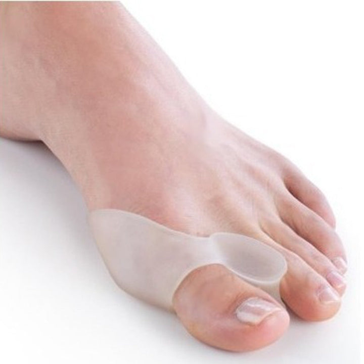 Duurzame siliconen teenbeschermer van SANDSBERGORIGINALS voor langdurig comfort bij hallux valgus.