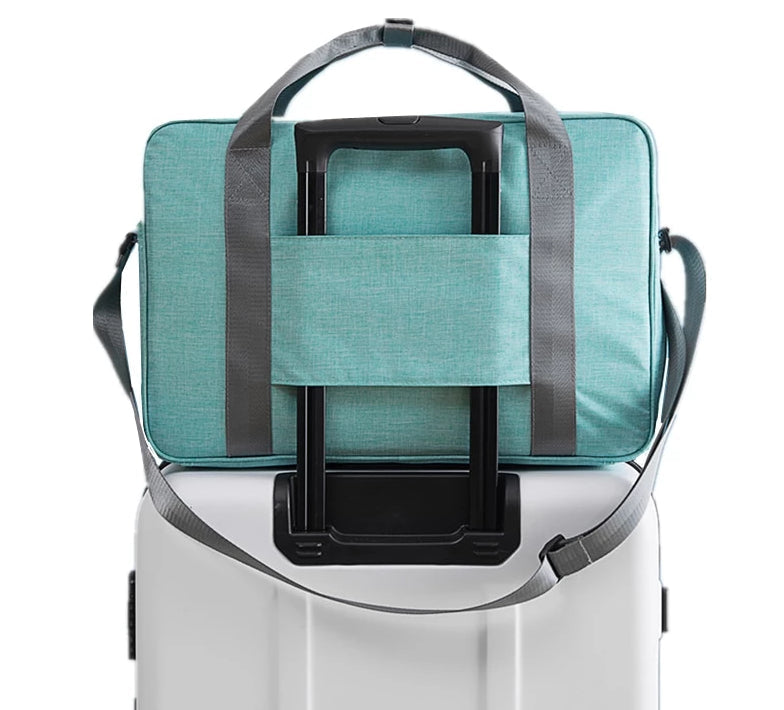 Unisex handbagage reistas zwart, perfect over kofferhandvat, ideaal voor vliegreizen en weekendjes weg.