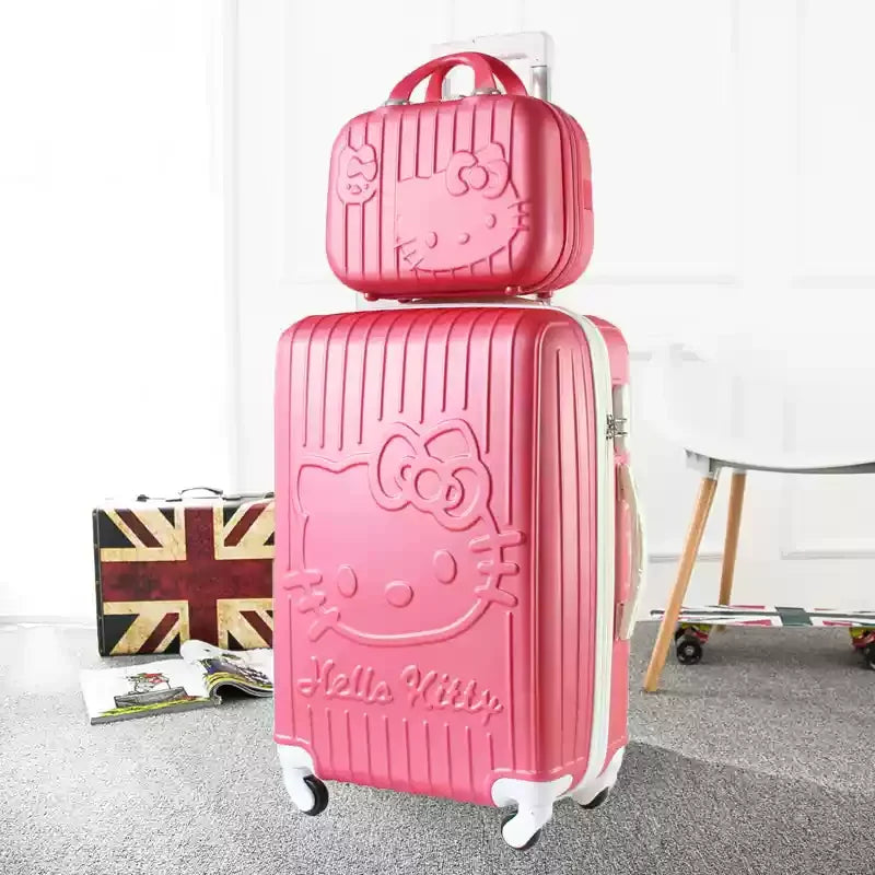 Reis in stijl met deze hardshell kofferset Kyoto. Lichtgewicht, duurzaam en een unieke kattenprint.