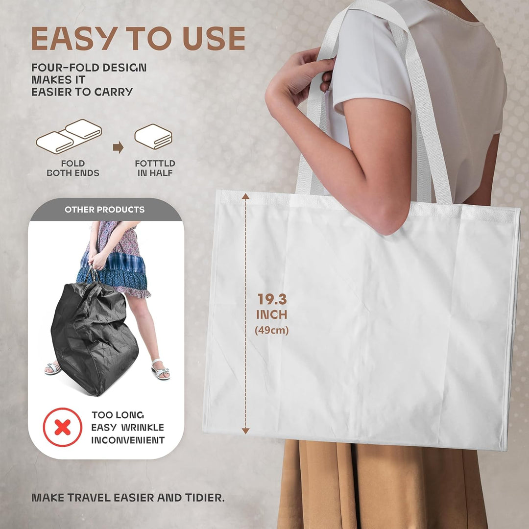 De 1+1 gratis heavy-duty kledingzakken, een slimme investering voor je garderobe.