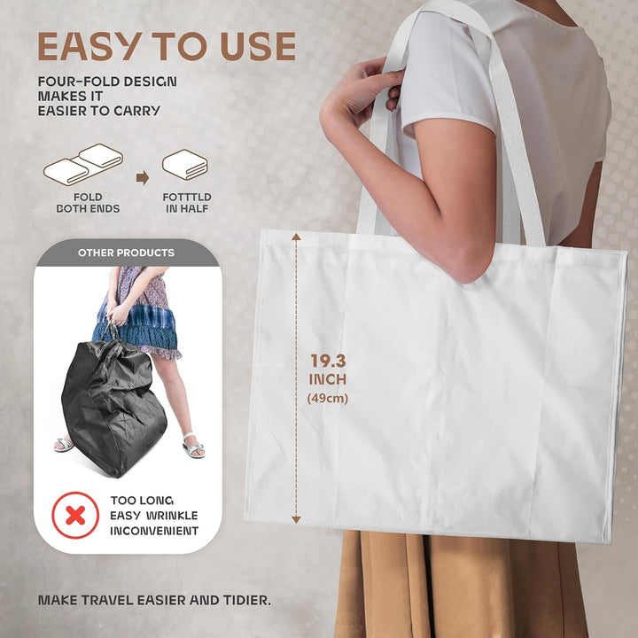De 1+1 gratis heavy-duty kledingzakken, een slimme investering voor je garderobe.