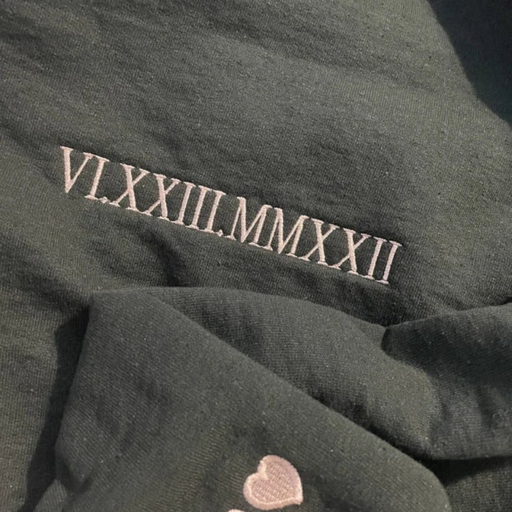 Gepersonaliseerde herfst/winter koppel hoodie. Hou elkaar warm met dit unieke liefdescadeau.