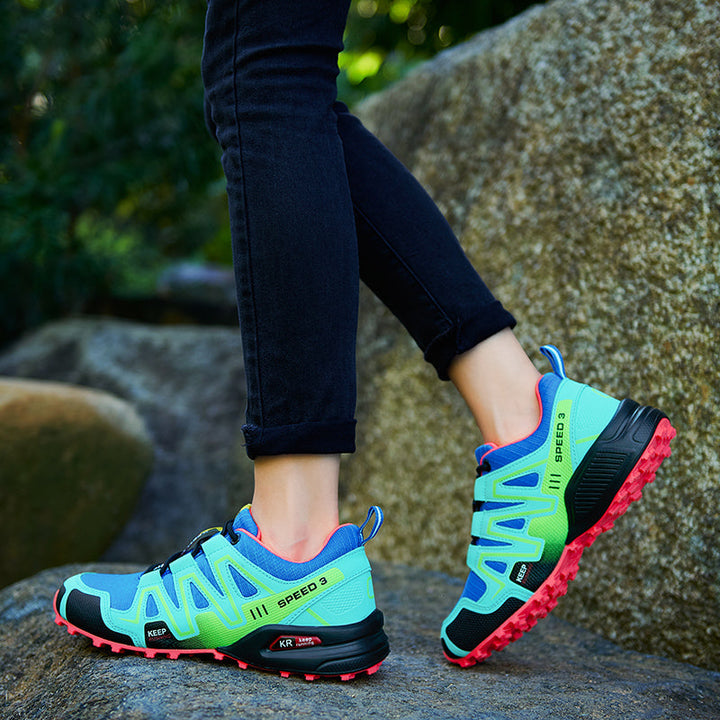 Unisex outdoor wandelschoenen, waterdicht en lichtgewicht, met reflecterende elementen voor veiligheid.