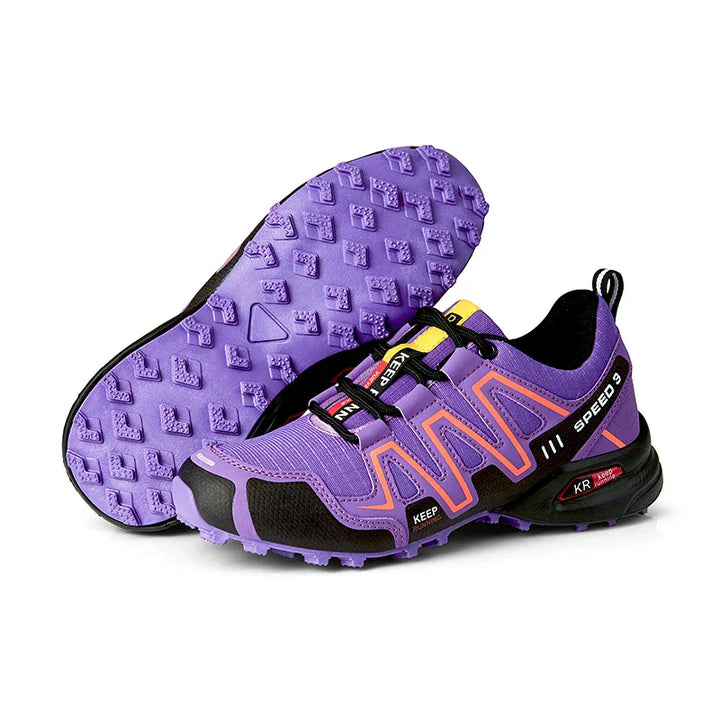 Lichtgewicht waterdichte wandelschoenen voor bergwandelen, unisex, met robuuste antislip zool.