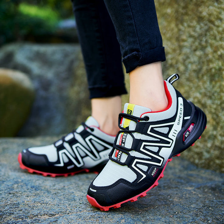 Comfortabele lichtgewicht waterdichte wandelschoenen, unisex, met dempende zool voor minder impact.
