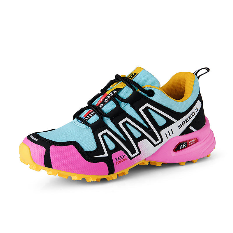 Unisex wandelschoenen met ademend materiaal en waterdichte bescherming, perfect voor natte omstandigheden.