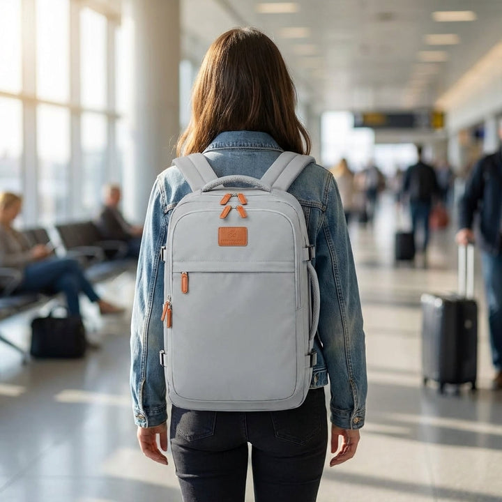 Unisex LiteHaul reisrugzak met laptopvak, cabineformaat. Ideaal voor reizen, handbagage en georganiseerd. 
