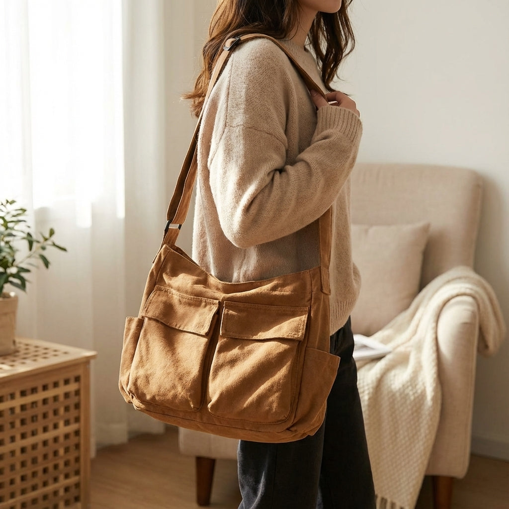 Unisex multi-vak organizer tas Packlite, lichtgewicht en ruim, perfect voor dagelijks gebruik.