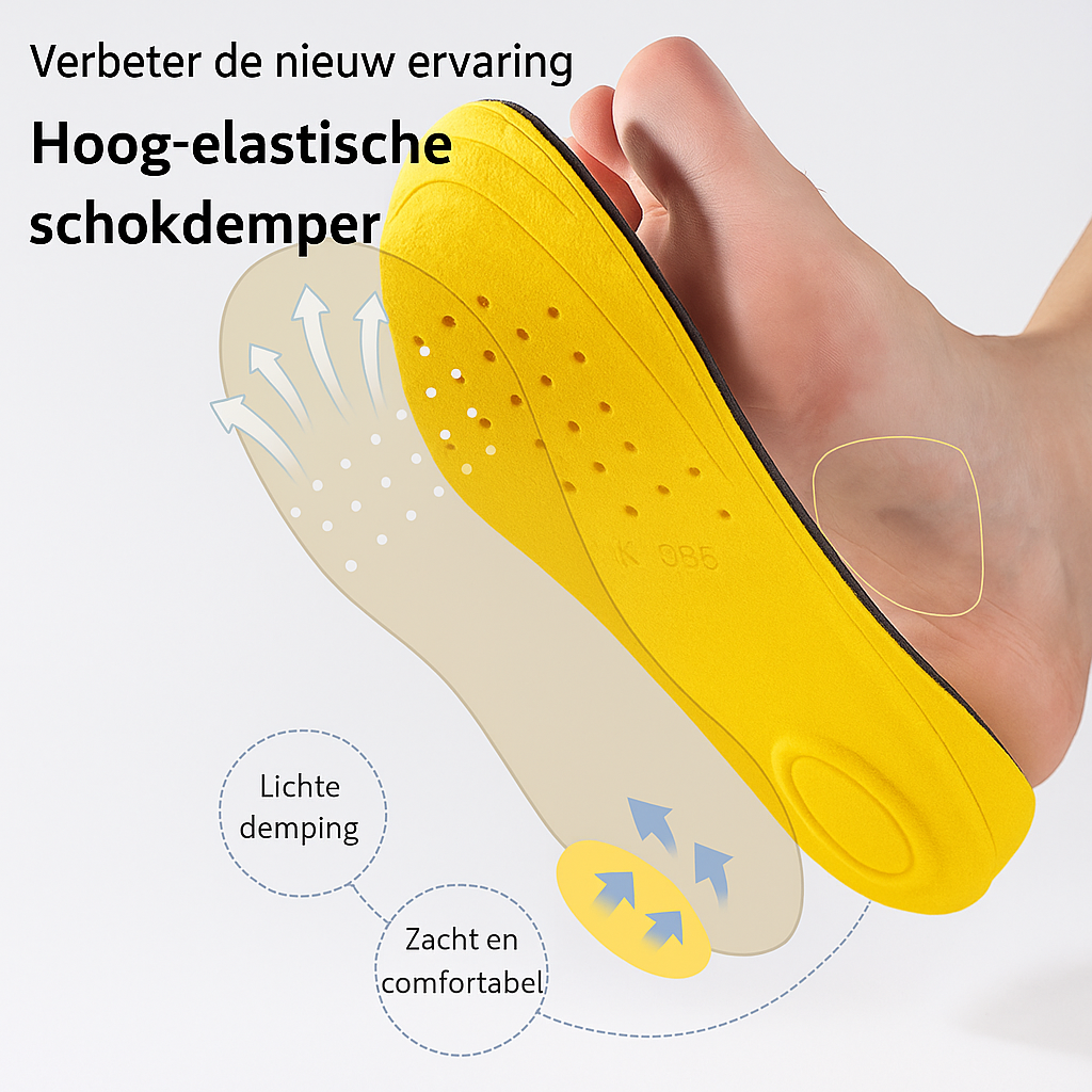 Zachte siliconen verhogers, onzichtbaar en comfortabel, geven een lengteboost in al uw schoenen. Voor elk type schoen.