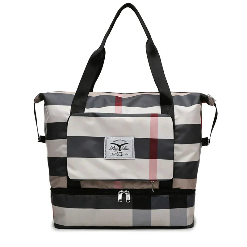FlexiCarry opvouwbare unisex tas, waterdicht en lichtgewicht voor gemak.