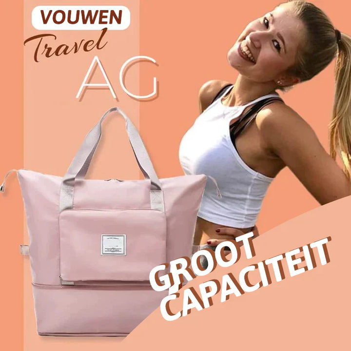 Praktische FlexiCarry opvouwbare tas, veelzijdig voor sport, reizen of dagelijks.