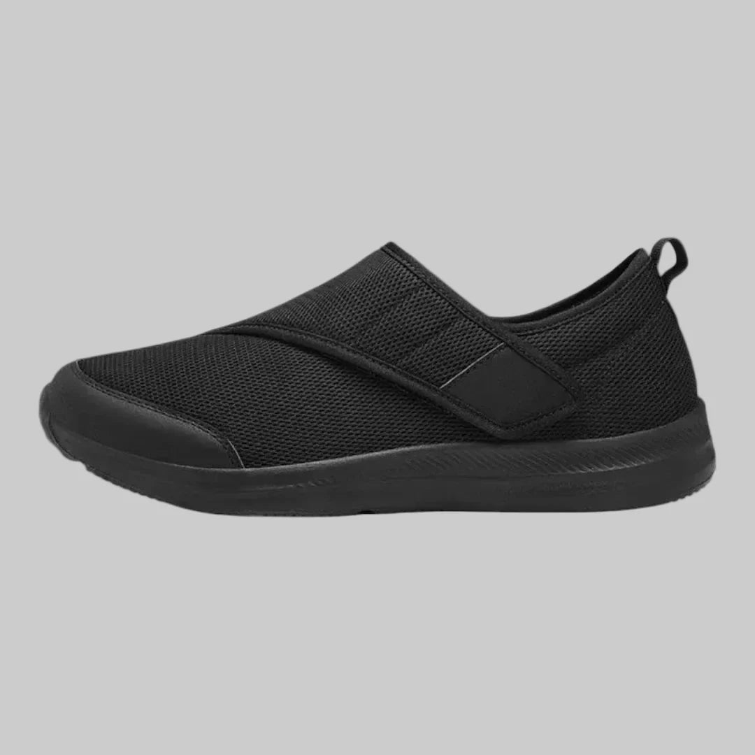 Dagelijkse comfortabele klittenbandschoenen voor diabetes. Unisex design voor brede en gevoelige voeten.