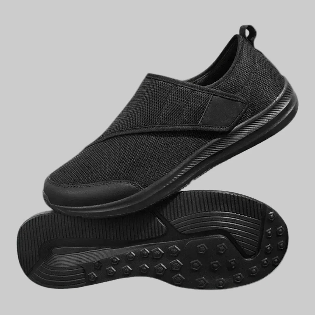 Unisex lichtgewicht orthopedische schoenen voor diabetes. Klittenband voor gemak en ondersteuning.