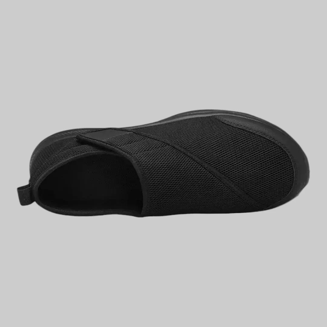 Ademende klittenbandschoenen, unisex. Perfect voor diabetes, bieden comfort aan gevoelige voeten.
