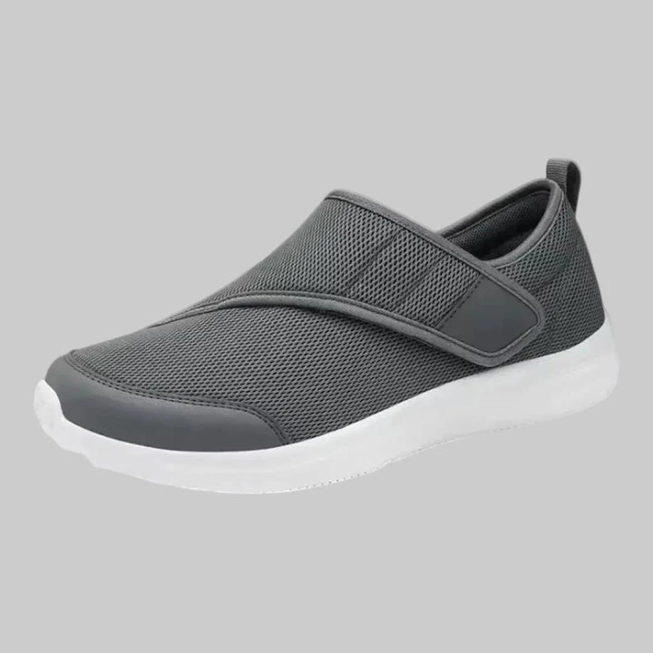 Ademende orthopedische schoenen, unisex. Klittenbandsluiting, ideaal voor dagelijks gebruik bij diabetes.
