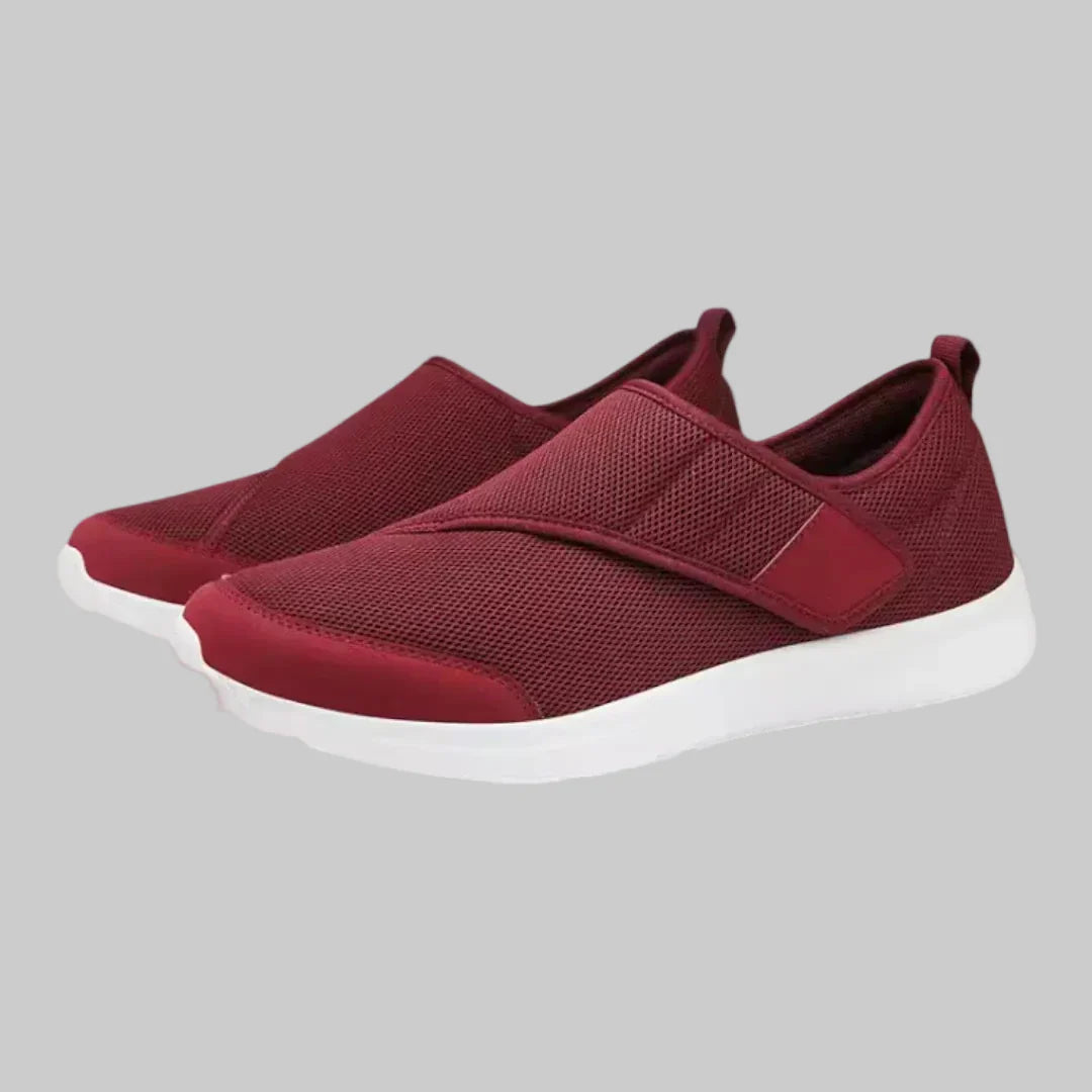 Comfortabele unisex klittenbandschoenen, ideaal voor diabetespatiënten met brede, gevoelige voeten.