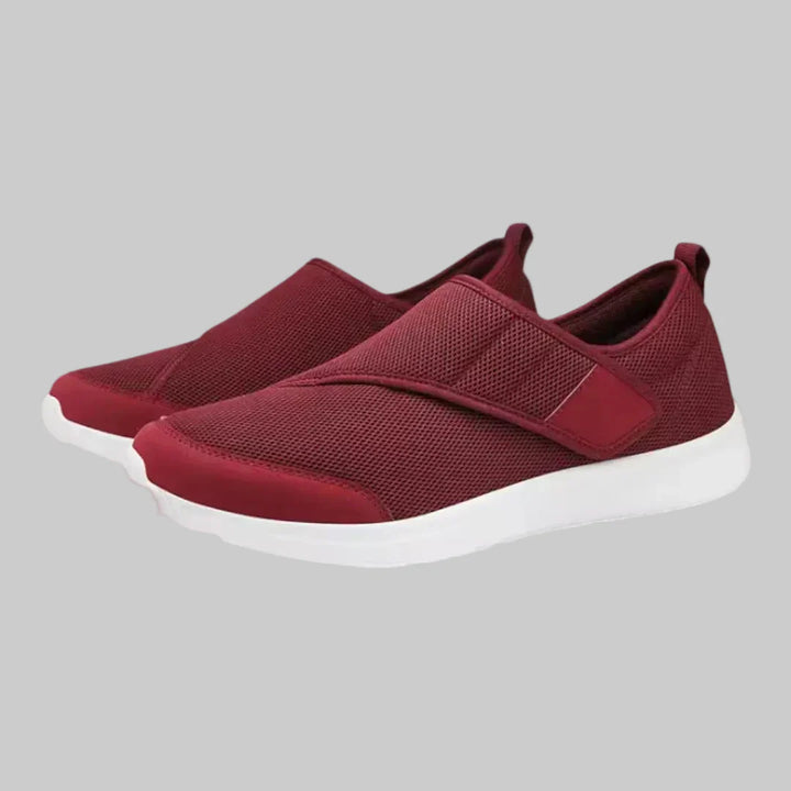 Comfortabele unisex klittenbandschoenen, ideaal voor diabetespatiënten met brede, gevoelige voeten.